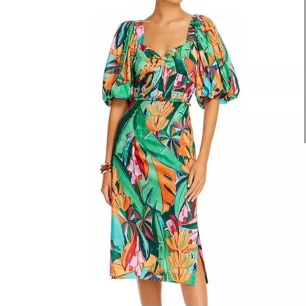 Farm Rio Banana Puff Sleeve XXS